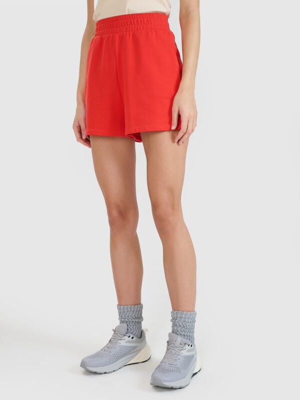 4F Spodenki dresowe damskie - czerwone