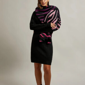 Szalik w zwierzęcy wzór różowy