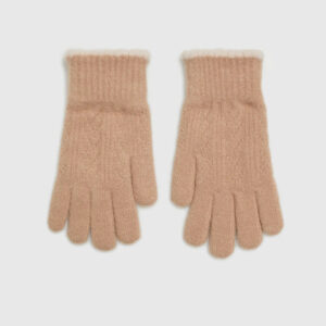 Ciepłe rękawiczki beżowe