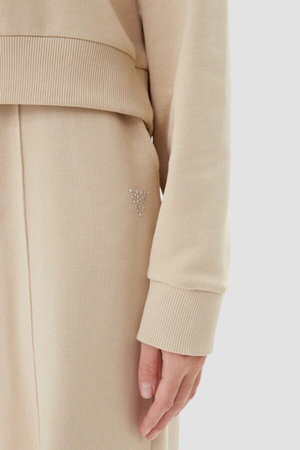 GUESS Beżowa bluza damska z cyrkoniami Primula