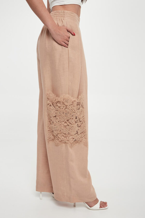 006f6738a7e57721df3a674951c18e12cf1729ce Spodnie damskie lniane ERMANNO SCERVINO LIFE