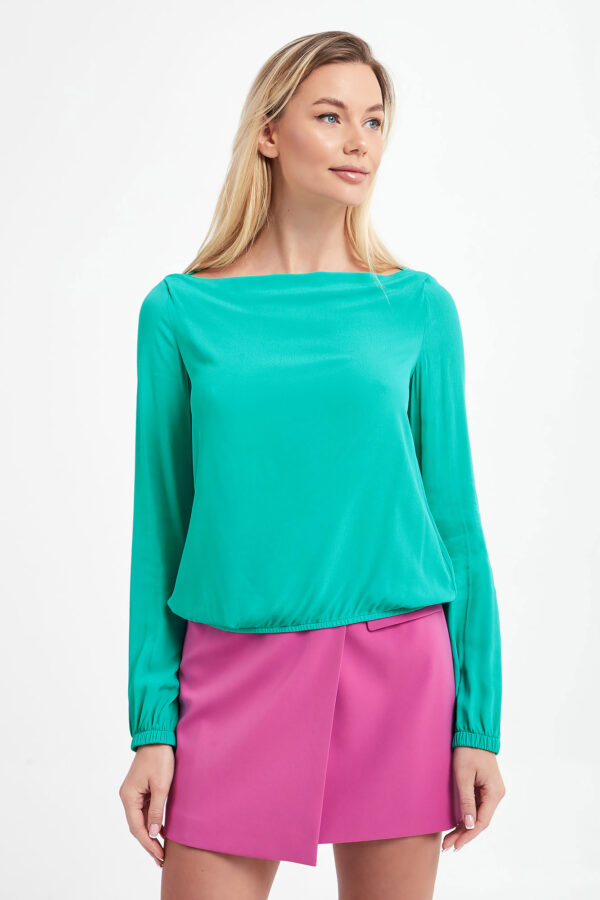 0080c9ba202be45d332a7a60ae5137744a6b68b6 Bluzka damska z odkrytymi plecami PATRIZIA PEPE