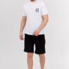ARMANI EXCHANGE Biały t-shirt męski z wyszywanym logo