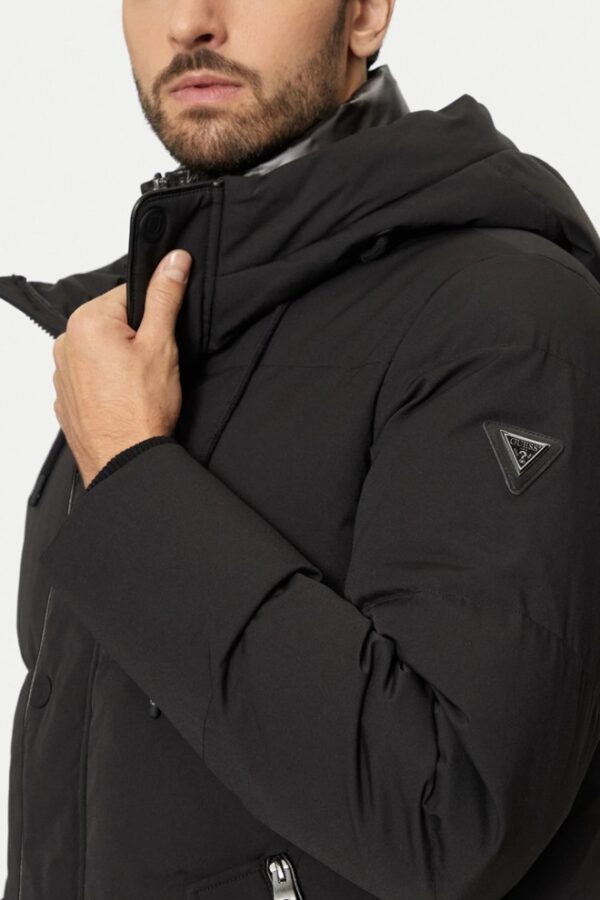 GUESS Czarna męska kurtka High Collar