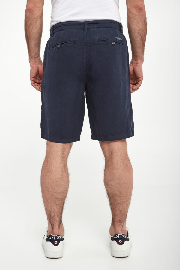 Bermudy męskie lniane AERONAUTICA MILITARE