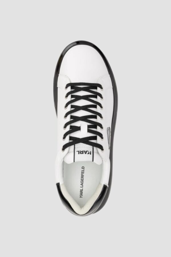 KARL LAGERFELD Białe sneakersy męskie KAPRI KUSHION Outline NFT