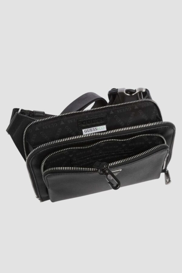 GUESS Czarna męska saszetka Milano Bumbag