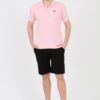 LA MARTINA Różowe męskie polo z małym logo