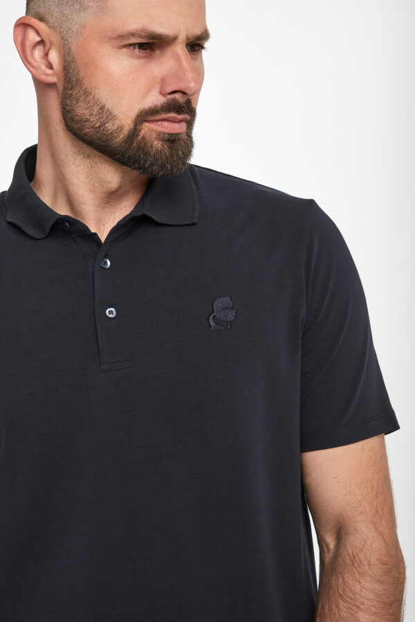 Polo męskie z logo KARL LAGERFELD