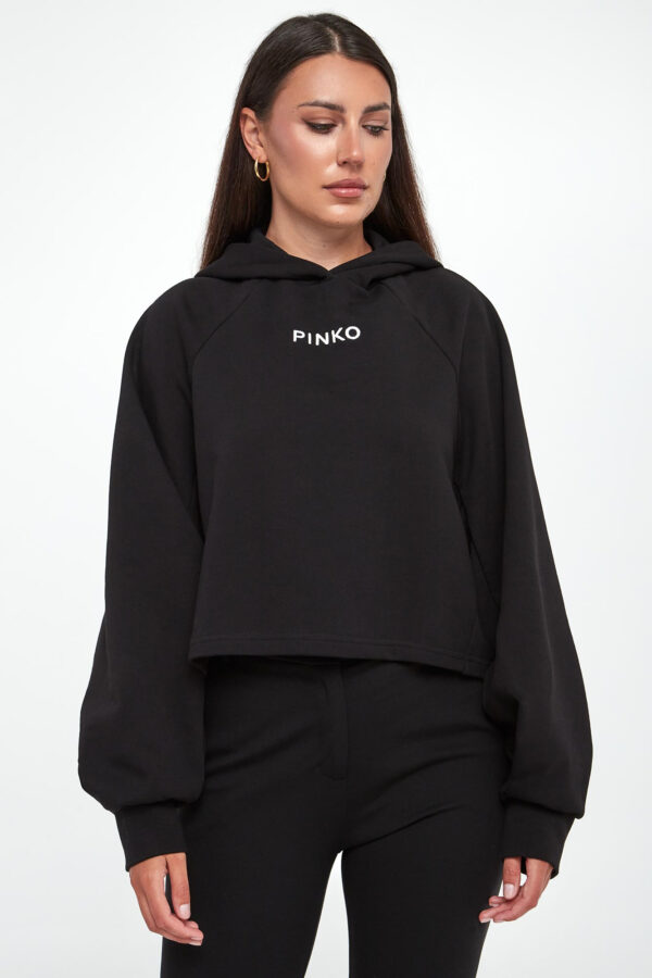 03532f758066532e8aa5b1b4219a9e910dadc329 Bluza damska z kapturem Mediocre PINKO