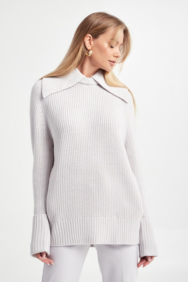 Sweter damski z kołnierzem PATRIZIA PEPE