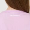 KARL LAGERFELD Lawendowy damski t-shirt Ikonik 2.0 Choupette