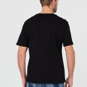 JUST CAVALLI Czarny męski t-shirt T-round Gold