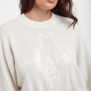 Sweter damski z jedwabiem i kaszmirem PESERICO