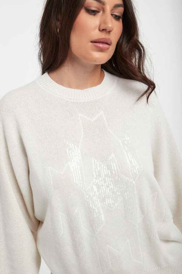 Sweter damski z jedwabiem i kaszmirem PESERICO