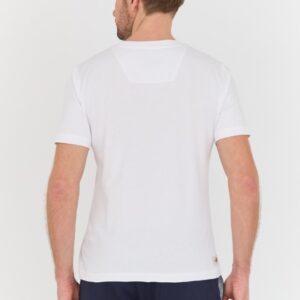 AERONAUTICA MILITARE Biały bawełniany męski t-shirt M.C