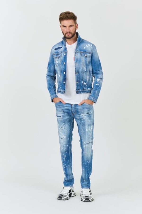 DSQUARED2 Kurtka jeansowa męska Dan Jean Jacket, Rozmiar 56