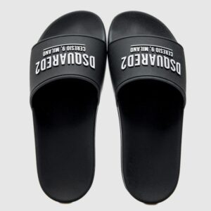 DSQUARED2 Czarne klapki męskie