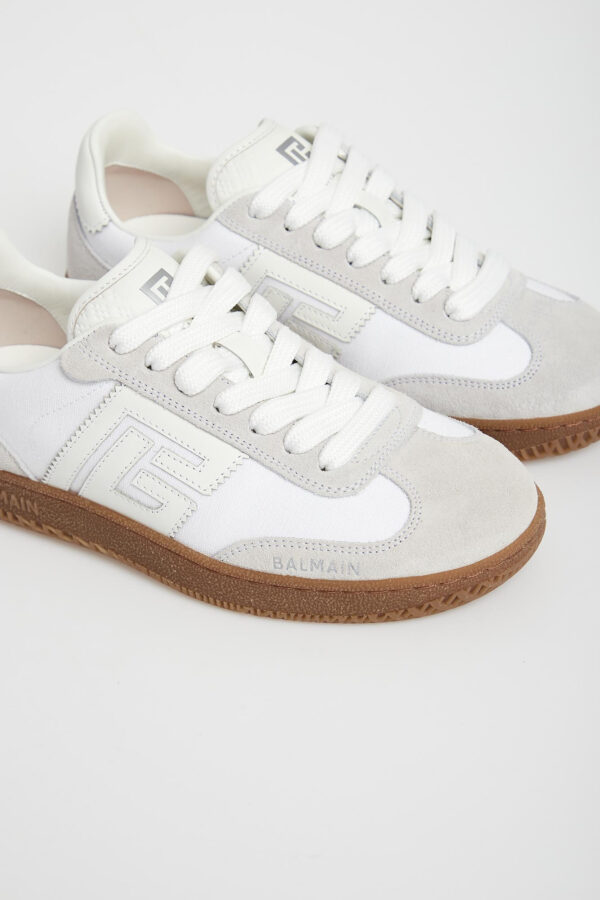 04a7f45a93c4c9af1e0022887d1e94f92ddd51f8 Sneakersy damskie skórzane Swan trainers BALMAIN