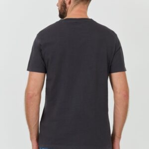 GUESS Szary męski t-shirt bawełniany Japanese Ideog