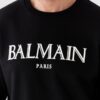 BALMAIN Czarna bluza męska z dużym logo
