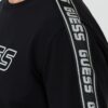 GUESS Czarna męska bluza z lampasami Arlo