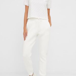 04d7eaa6a5f9892cdf0dab8c06351371297c12e3 GUESS Beżowe spodnie dresowe damskie Allie Scuba