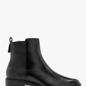 Czarne botki damskie z zamkie