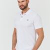 GUESS Białe męskie polo Washed