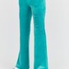 060d01f2eed2d24da9c8d9b3cede9a2f5f2353dc JUICY COUTURE Damskie turkusowe spodnie desowe Layla Jewelled Low Rise Pant