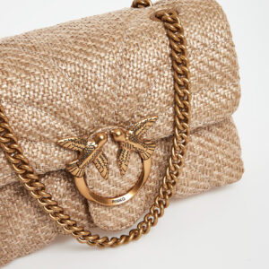 Torebka damska z rafii Love Bag Puff PINKO