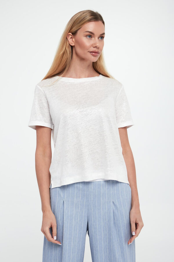 T-shirt damski lniany SPORTA