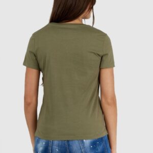 06f9571dd5e7ae4dcfd200cdff2d1af4be76f173 GUESS Zielony t-shirt damski bawełniany icon