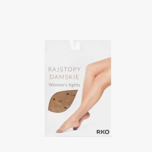 Cienkie rajstopy w kropki