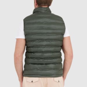 BLAUER Zielony puchowy bezrękawnik męski logan