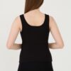 GUESS Czarny damski top Ribbed Knit Tank