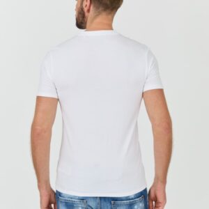 07ca5fca86efb19becb32880f0ad78ee16898e5b GUESS Biały męski t-shirt bawełniany Core Tee Str