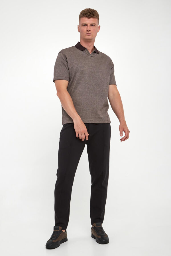 Polo męskie w jodełkę EMPORIO ARMANI