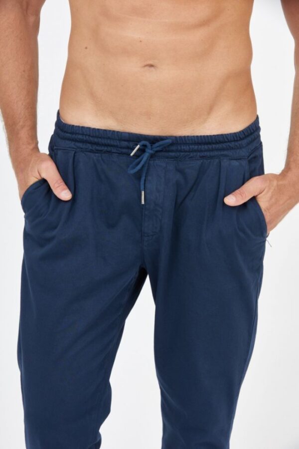 LA MARTINA Granatowe spodnie męskie