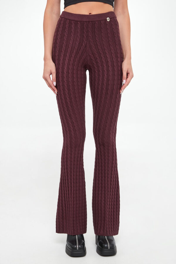 095d9178e820b3b2cf7a114ef0d8ce3614448f52 Spodnie damskie dzianinowe TWINSET ACTITUDE