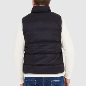 LA MARTINA Czarny puchowy bezrękawnik męski