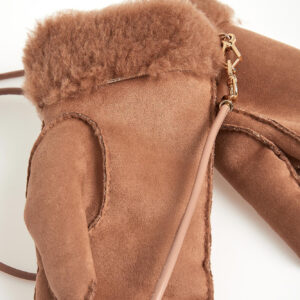 09cc95fc1c18d01c0520d2281a9cb7a2300e06c6 Rękawiczki damskie wełniane Sand MAX MARA ACCESSORI