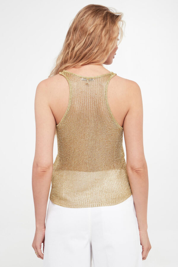 Top damski z siatki PATRIZIA PEPE