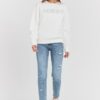 GUESS Biała damska bluza z cyrkoniami Cecilia