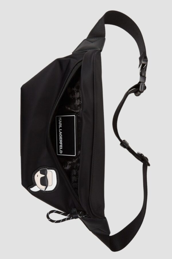 KARL LAGERFELD Сzarna nerka męska K/ikon Nylon Bumbag