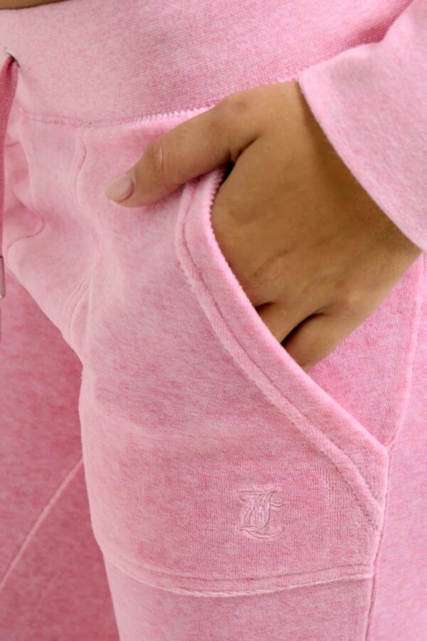 JUICY COUTURE Różowe damskie spodnie dresowe Layla Low Rise Pocket