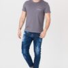 0c0d5586a91b151f7786e35dd926e2f3b3ab0c99 CALVIN KLEIN JEANS Szary t-shirt męski z logo