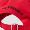 KARL LAGERFELD Czerwona czapka z daszkiem Ikon Cap