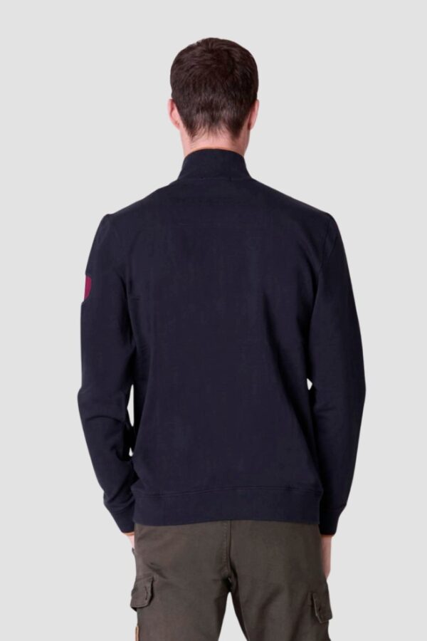 AERONAUTICA MILITARE Granatowa bluza męska Embroidered Frecce Tricolori