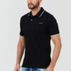 GUESS Czarne męskie polo Lyle